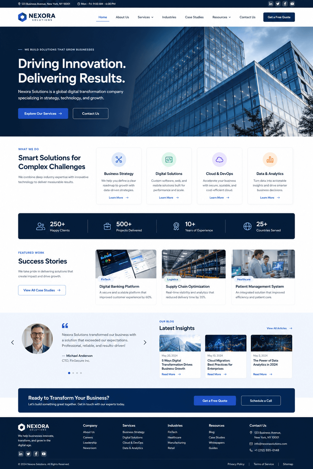 Corporate Business Website